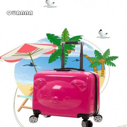 QUANNA Maleta de Viaje para niños con Ruedas/Cerraduras,Ligero resbaladizo impermeable y adecuado para que los niños viajen con ellos