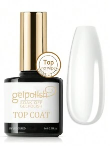 3 PEÇAS Gel Base, Top e Construtor sem Enxaguar - Acabamento Brilhante e Longa Duração, Gel para Lâmpada de Unhas Removível a Remover para DIY em Casa e Salão de Beleza