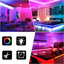 Christmas Theme 3535 RGB LED Strip Lights, Battery Box Powered (Batteries Not Included) 44 Keys Remote Control, Comes With Adhesive Backing For Easy And Direct Sticking Use, Suitable For Room, Holiday Party Decorations. - Battery-box+44Keys - View 4