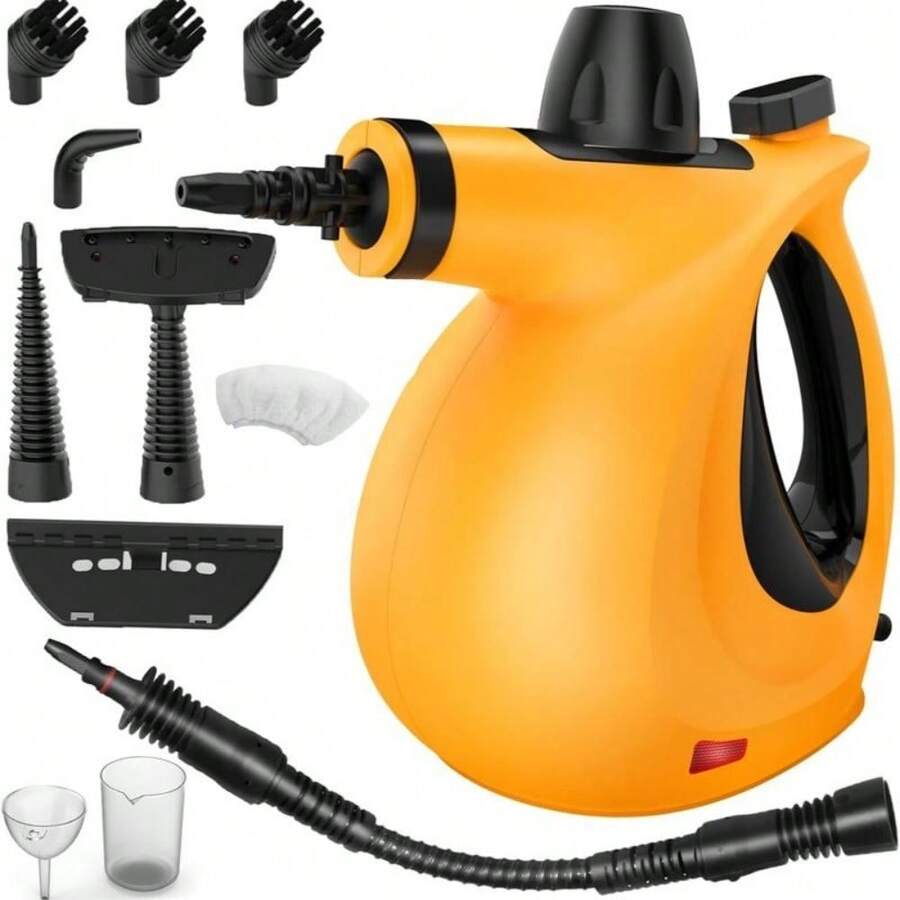 Pressurized Handheld MultiSurface Natural Steam Cleaner With 12 Pcs