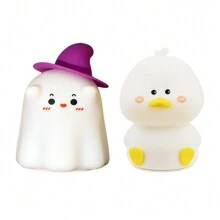 Đèn ngủ silicon dễ thương cho trẻ em, Đèn ngủ tạo tâm trạng, Đèn ngủ cho bé trai và bé gái, Đèn ngủ phòng ngủ mềm mại, Đèn ngủ trẻ em Kawaii, Điều khiển từ xa hẹn giờ 3 cấp độ, Quà tặng cho bé trai và bé gái - Có thể chuyển đổi nhiều màu (có sạc) - Xem 13