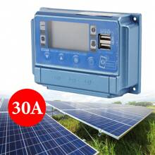 20A/30A PWM Solar Charge Controller PV Regulator For Lifepo4 Lithium Lead Acid Gel - Blue - View 2