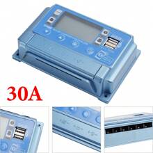 20A/30A PWM Solar Charge Controller PV Regulator For Lifepo4 Lithium Lead Acid Gel - Blue - View 5