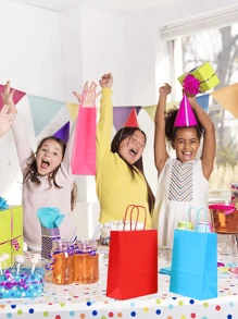 12pcs Kraft Paper Bags - Fashionable Packaging Solution, Gift Wrapping, Reusable Shopping, Party Decor, Craft Project Bag - Suitable For Small Businesses, Baked Goodies Souvenirs, And Wedding Decor,