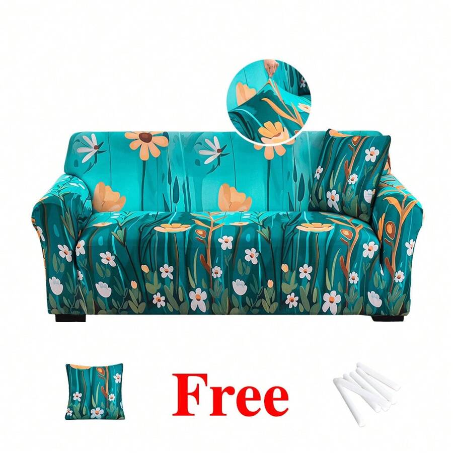 1 Vỏ bọc ghế sofa co giãn có thể kéo dài kèm vỏ gối - Phong cách-SC - Xem 1