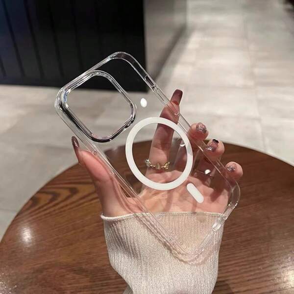 Capa Capinha  Acrílico Magnética Space Compatível com iPhone 16 16pro 16promax 11 12 13 14 15 pro max