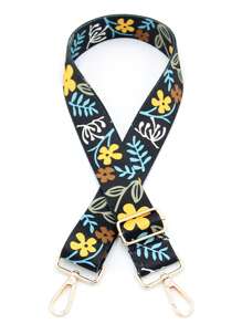 1 件复古宽肩带，可调节斜挎包肩带替换配件，适合女士手提包，情人节最佳礼物 - 黑色 - 查看 9