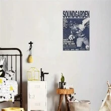 1pc Unframed, Soundgarden Canvas Wall Art - Vibrant, Unframed Poster For Music Lovers, Perfect For Living Room & Bedroom Decor, Easy To Hang Gifts Birthday Graduation - Multicolor - View 4
