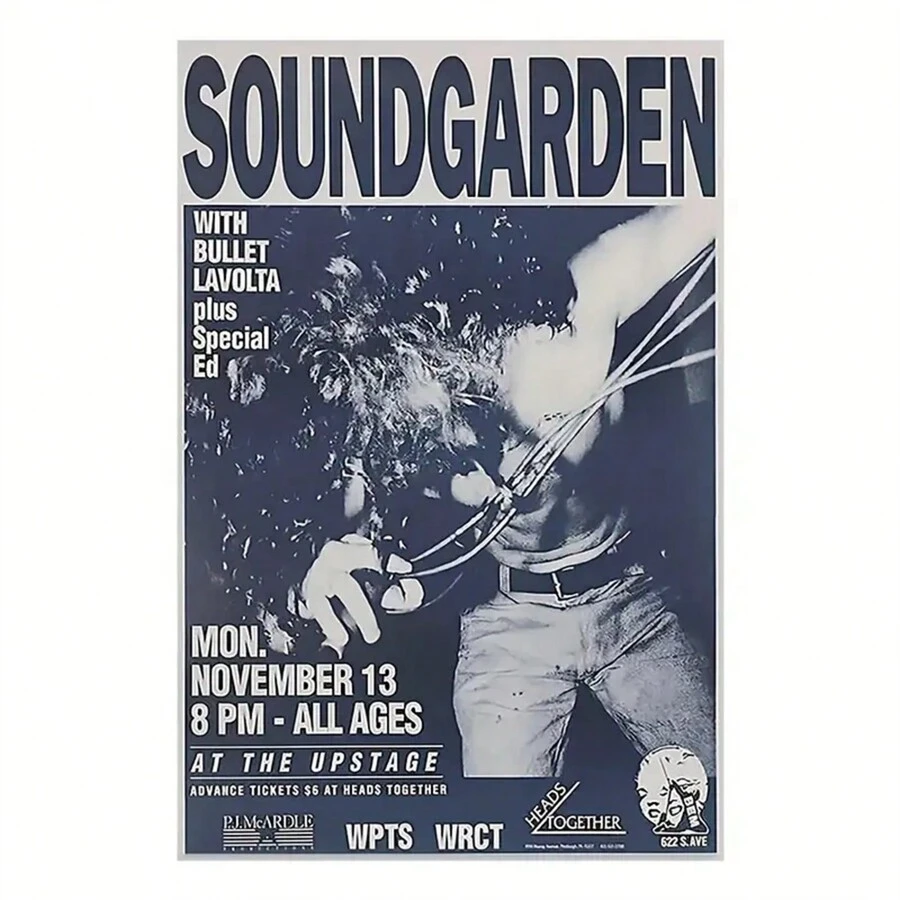 1pc Unframed, Soundgarden Canvas Wall Art - Vibrant, Unframed Poster For Music Lovers, Perfect For Living Room & Bedroom Decor, Easy To Hang Gifts Birthday Graduation - Multicolor - View 1