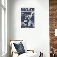 1pc Unframed, Soundgarden Canvas Wall Art - Vibrant, Unframed Poster For Music Lovers, Perfect For Living Room & Bedroom Decor, Easy To Hang Gifts Birthday Graduation - Multicolor - View 5