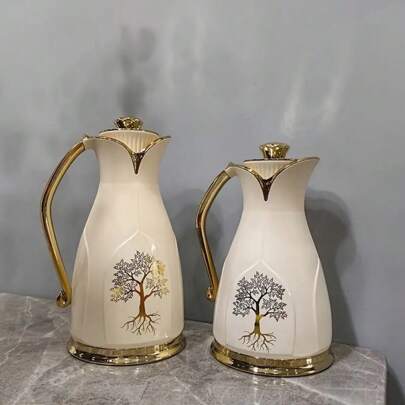 zhouxi 2 uppsättningar isolerade vattenkokare - Bärbar vakuumisolerad kanna för restaurang, kontor och utomhusbruk Tillbaka till skolan