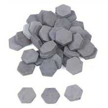 100pcs/50pcs 1/16 Scale Small Hexagonal Brick Model - Handmade And Clay Fired - Perfect Proportion For Realistic Brick Dollhouse - Christmas Gift, Birthday Gift - Multicolor - View 12