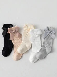3双/1双儿童连裤袜新生儿春秋宝宝连体袜打底裤女童连裤袜蝴蝶 - 彩色 - 查看 7