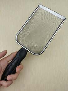 1 chiếc xẻng xúc cát vệ sinh cho thú cưng bằng thép không gỉ cao cấp - Xẻng xúc cát hiệu quả giúp dễ dàng loại bỏ chất thải của chó và mèo, dụng cụ tiện lợi cho người nuôi thú cưng, thiết kế bền và dễ vệ sinh để sử dụng lâu dài - màu đen - Xem 11