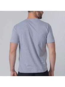 Men's Paris T-Shirt Various Colors Premium Cotton Fabric Shirt - 灰色 - 查看 2