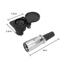 Electric Scooter Battery Charging Port Plug Dust-Proof Lithium Battery Charging Pile 3 Pin 3 Prong Plug Adapter Port - Black - View 6