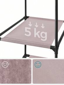 SONGMICS Portable Closets - Gray Pink - View 4