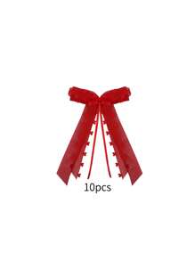 10 件/套爱心丝带蝴蝶结情人节礼物婚礼装饰心形纱丝带蝴蝶结礼物装饰蝴蝶结 - 彩色 - 查看 8