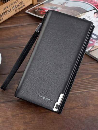 1pc Men's Long Zipper Clutch Wallet, Large Capacity Multi-Function Phone Bag, Suitable For Teen Summer Casual Outdoor Athletic Or Vacation Travel Or Graduation Gifts Or Birthday Dress Accessories Formal/Business Formal Valentine's Day Ideas