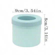 1 件随机硅胶圆形圆柱冰块托盘，DIY 制冰机适用于家用冰箱 - 藍色 - 查看 7