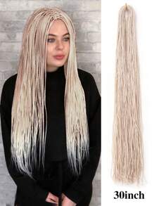 Micro Braids Hair Extensions Long Micro 3X Pre-Looped Synthetic Zizi Braids  24 Inch 100g/Pack Color Thin Small Box Braid Crochet Twisted Hair Synthetic Kanekalon Braiding Hair Extension
