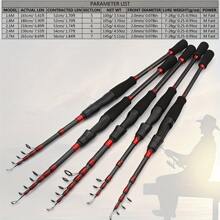 1 Piece 1.8M 2.1M 2.4M 2.7M Ultra Light FISH ROD Lure Spinning Carbon Fishing Telescopic Rod Fast Long Shot Trout Lake Fishing Rod - Multicolor - View 5