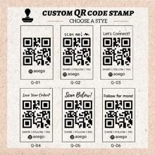 Custom Large Size QR Code Stamp, Wooden Stamp, To Complete Information And Promote Your Products Back To School - Brown - View 3