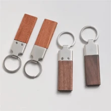 1pc Wooden Keychain Customized Texts Laser Engrave Name Numbers Keyring Gifts For Christmas Day - Multicolor - View 8