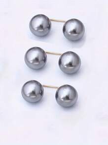 Juego de 3 piezas/5 piezas/20 piezas de broches de perlas para ropa, imperdibles antideslizantes para ajustar la cintura del vestido, el cuello y asegurar la bufanda, accesorios de moda, botones de perlas de imitación de 0.43 pulgadas