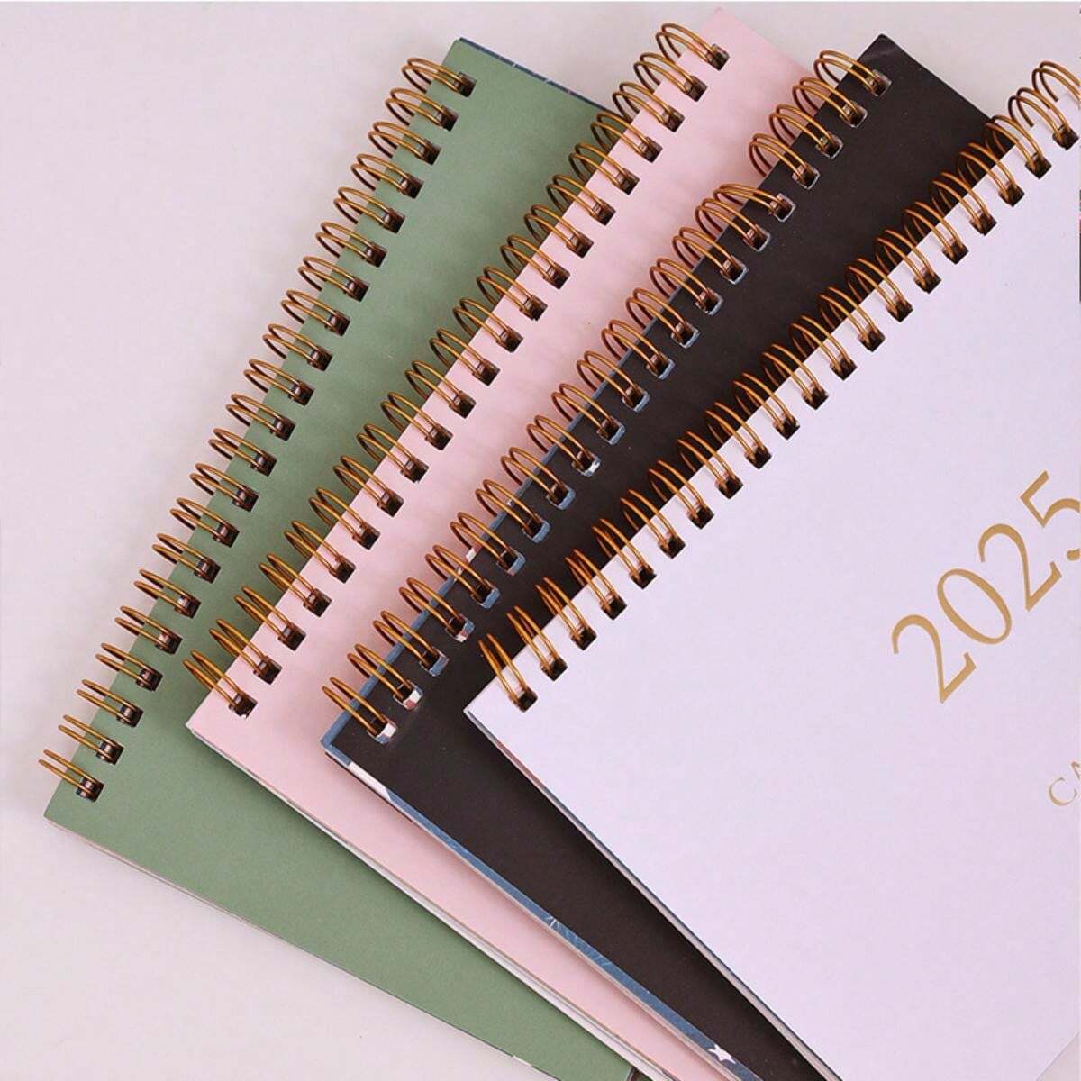 1pc 2025 Simple Morandi Color Desk Calendar English Desktop Calendar