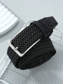 1pc Solid Color Casual Polyester Elastic Waist Belt, Suitable For All Seasons Summer, Schoolcasual, Business, Boyfriend Husband Father Dad Men Gift, Daily Wear, Fashion, Teen, Outdoor, Vacation, Athletic, Travel, Street, Boho, Vintage Fall, Autumn, Halloween Autumn-Winter Accessories,Suitable For Teens, Youth,Men,Casual, Outdoor, Athletic, Vacation, Graduation Gifts, Birthday, Daily Wear - A - View 21