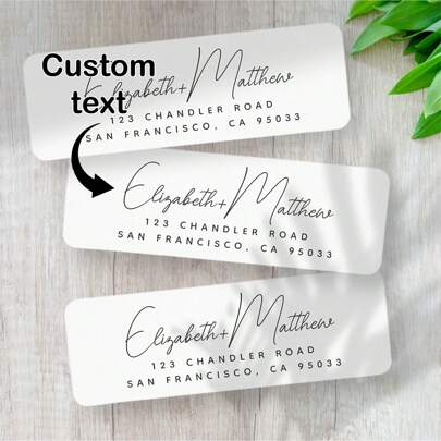 42/84/126 PC Custom Personalized Photo Stickers, Pure White Background With Simple Black Font, Birthday Party Stickers, Celebration Labels, Custom Portrait Stickers, Custom Wall Stickers, Water Bottle Stickers, Laptop Stickers, Back To School Season Gifts, Commemorative Stickers, Christmas Gifts, Mother's Day Gifts, Best Friend Gifts, Gifts For Mom, Gifts For Her/Girlfriend