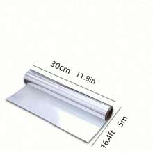 1 Roll, Multi-Purpose Food Packaging & Grilling Foil, Thick BBQ Aluminum Foil, Air Fryer Liner, Oven Baking Foil, Baking Tool Parchment Paper