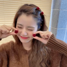 5 件迷你发夹，哑光花朵装饰迷你爪发夹，女士，轻巧方便，适合日常使用，迷你爪夹迷你发夹夹配件，适合女士女孩造型和固定头发，适合婴儿幼儿女孩装饰发髻细发（皇冠），碎发神圣额头编织发夹，公主头饰，刘海发夹，侧发卡最佳礼物情人节生日