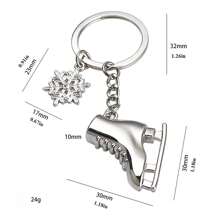 冬季雪上运动滑雪板钥匙扣滑雪板钥匙吊坠雪上运动爱好者礼物、节日装饰礼物、送给朋友、同事、情侣的礼物 - 彩色 - 查看 16