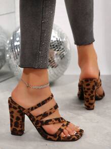 Mẫu sandal nữ La Mã mũi vuông đa năng mới cho mùa Xuân/Hè, sandal cao gót đế dày buộc dây cổ điển. - Nhiều màu - Xem 6