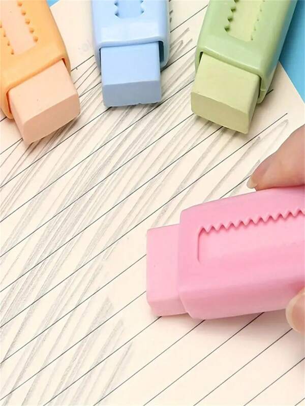 2/4pcs Push-Pull Erasers Ultra-Clean, Traceless, Non-Dross Retractable Erasers For Primary School Students Back To School