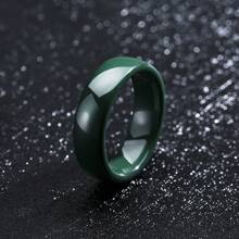 1 Pc 6mm Width Black White Ceramic Rings For Women Men Wedding Band Couple Ring For Her - Ceramics - View 7