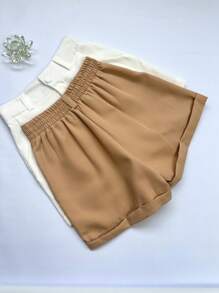 Women Shorts - Apricot - View 1