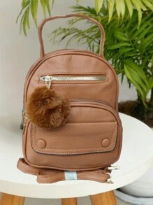 Women's Three-Way Bag, Versatile Bag, Shoulder Crossbody Bag, Practical Backpack - 棕色 - 查看 4