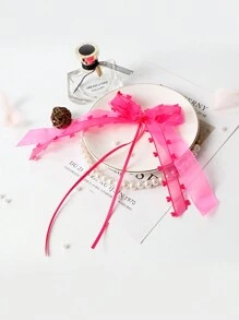 10 件/套爱心丝带蝴蝶结情人节礼物婚礼装饰心形纱丝带蝴蝶结礼物装饰蝴蝶结 - 彩色 - 查看 5