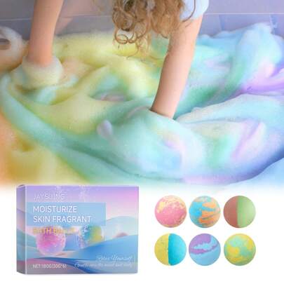 1boxed /2boxed Bubble Bath Ball Fragrance Moisturizing Flower Fragrance Preserving Plant Cleansing Skin Bubble Bath Ball