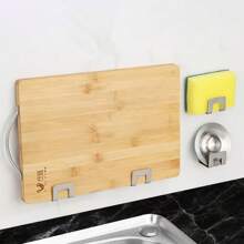 Stainless Steel Sponge Holder, No Drilling Sink Organizer, Sponge Drain Rack, Kitchen Sink Scrubber Holder, Dishcloth Hanging Storage Rack, Black,Multiple Packs Stainless Steel Kitchen Sink Sponges Holder, Self Adhesive Draining Drying Rack,Chic Stainless Steel Sponge Holders - Easy Stick, No Drill, Kitchen & Bathroom Sponge Storage Rack