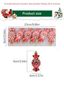 12 件迷你圣诞装饰球吊坠，礼盒有 9 种颜色可供选择，圣诞树吊坠装饰道具，派对商场橱窗房间场景布置，圣诞装饰用品 - 彩色 - 查看 2