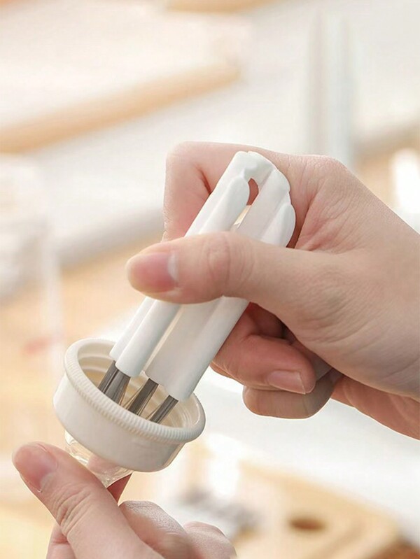 1 peça de escova de limpeza de teclado, escova para tampa, escova para fendas de teclado, escova para tampa ondulada, almofada de ar, pente para limpeza de fendas de ranhuras de tampa, escova multiuso, cozinha, banheiro, casa, fornecedores domésticos, escova de limpeza multifuncional para teclado, copos isolados, ranhuras e vãos, limpador de tampa de copo, escova para ranhuras de garrafa térmica, limpeza de ângulo morto, ferramenta para lavar copos, limpeza de mamadeiras e bicos, escova para copos de água para fendas e escova para teclado