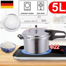 5L Alu-Schnellkochtopf Campingtopf Universaltopf Kochtopf Induktion Dampfkocher - Silber - Übersicht 6