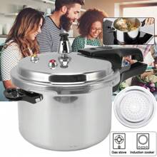 5L Alu-Schnellkochtopf Campingtopf Universaltopf Kochtopf Induktion Dampfkocher - Silber - Übersicht 2