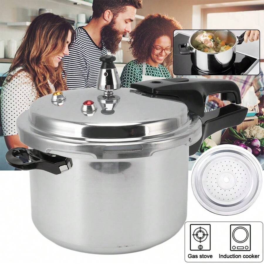 5L Alu-Schnellkochtopf Campingtopf Universaltopf Kochtopf Induktion Dampfkocher