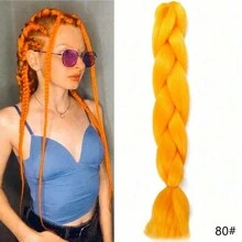 24 英寸渐变色合成发辫预拉伸批发大号编织 KaneKalon 接发 100g/件