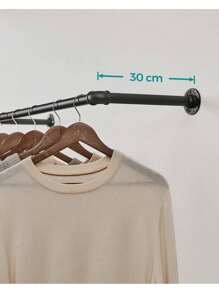 SONGMICS Fixed Clothes Drying Racks - ขนาดเดียวเหมาะกับสีดำทั้งหมด - ดู 5